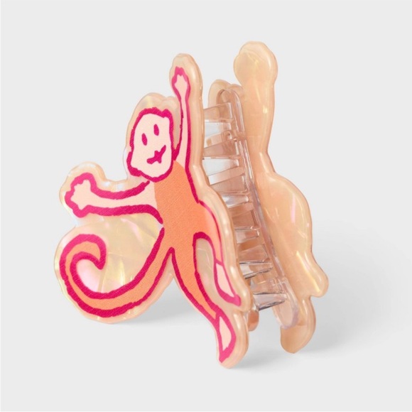 Roller Rabbit x Target Bundle of Monkey Roadtrip Luggage Tag & Monkey Hair Clip! - Picture 5 of 7